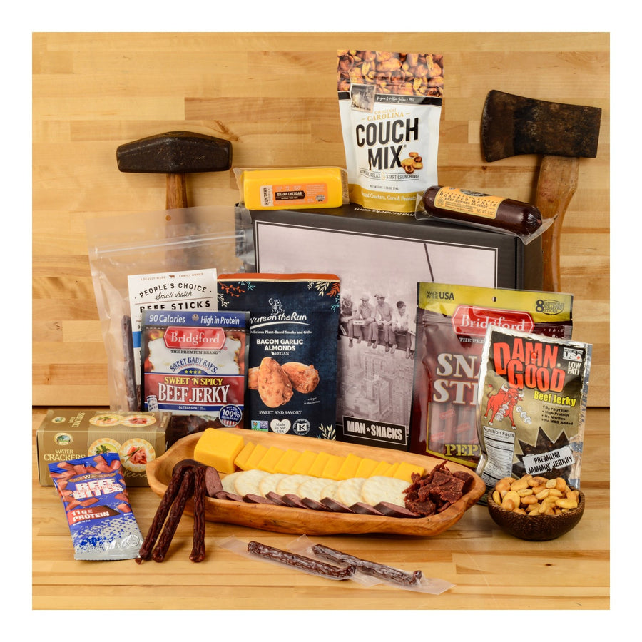 Meat and Cheese Gift Basket Deluxe
